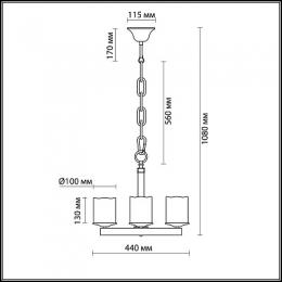 Подвесная люстра Odeon Light Fabo  - 2